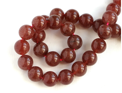 Бусина Кварц клубничный, шар 10,4 мм (1 шт) №14584