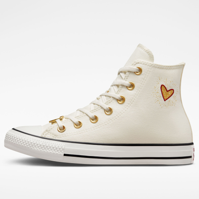 Купить в Москве Кеды Converse Chuck Taylor All Star Valentines высокие белые женские A05139C