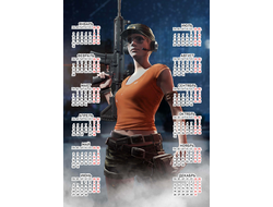 Календарь настенный PlayerUnknown’s Battlegrounds, PUBG, ПУБГ №18