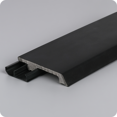 Плинтус из дюрополимера Winart Quadro Pro 80х16х2000 мм. Нэро 010