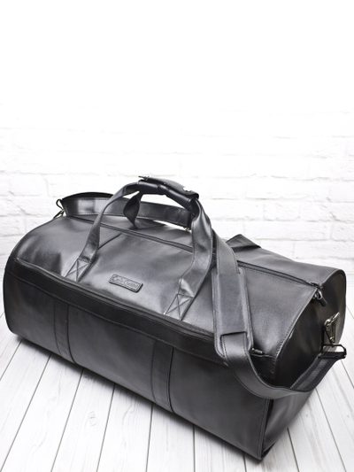 Кожаный портплед / дорожная сумка Milano black 
(арт. 4035-91)