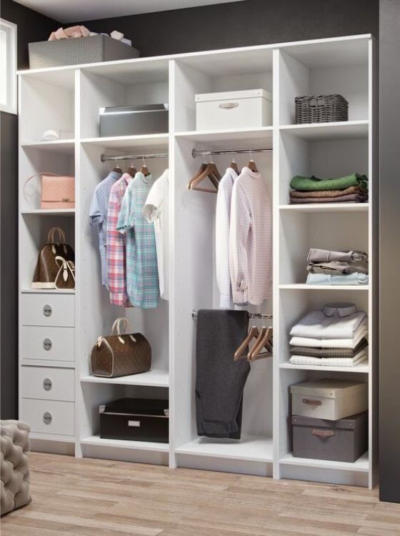 Шкафы-купе наполнение белого цвета 