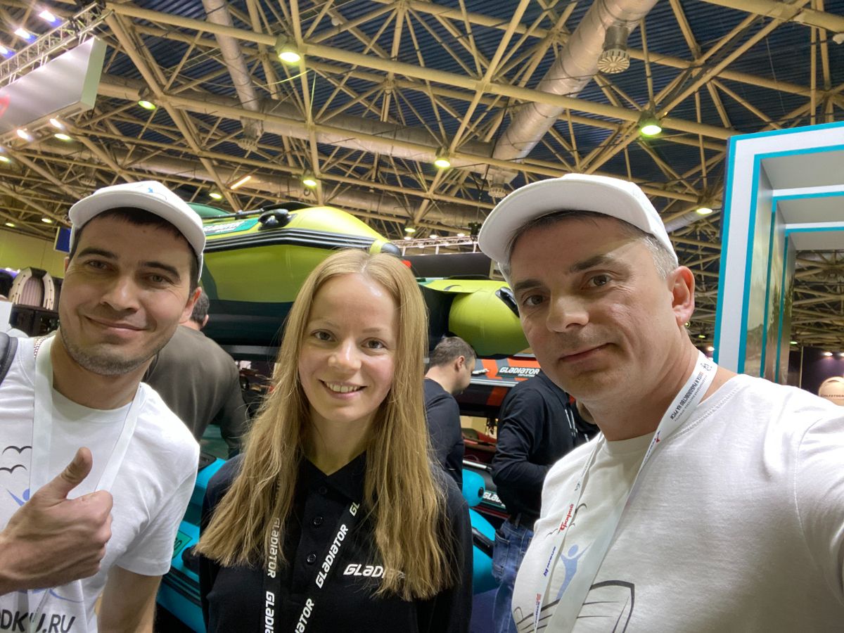 Лодки GLADIATOR на 55 выставке Охота и рыболовство на Руси