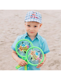 Набор для тенниса «Бум!», 2 ракетки, 2 мяча, цвета МИКС