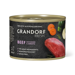 Grandorf Fresh (Грандорф) консерва для собак из говядины с цукини и морковью, 200 г