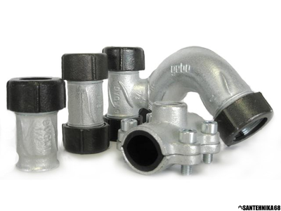 Зажимная муфта Гебо Gebo 1/2" 3/4" 1 1" 1/4" 1 1/2" 2" на стальную трубу