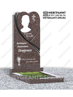 Вертикальный памятник ДГ-16 елизовский сердце