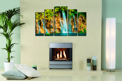 Модульная картина "Водопад"