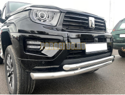 Защита переднего бампера двойная Папа Тюнинг d76/60 для TANK 700 2024-