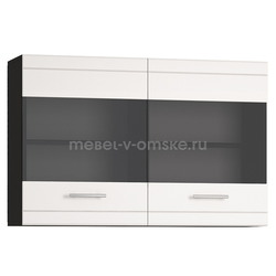 ОМ406 Шкаф-витрина Квартал навесной. Размер: 1098х720х296.