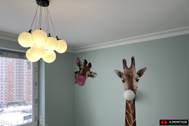 Установка люстры, бра, точечных светильников