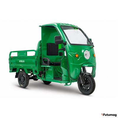 Грузовой электротрицикл Rutrike Вектор Кабина 1500 60V1200W зеленый