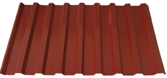 Профнастил С-20, красно-коричневый (0.45мм)