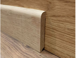 Плинтус прямой из массива дуба (Экстра) 90х16 , 100х16, 120х16