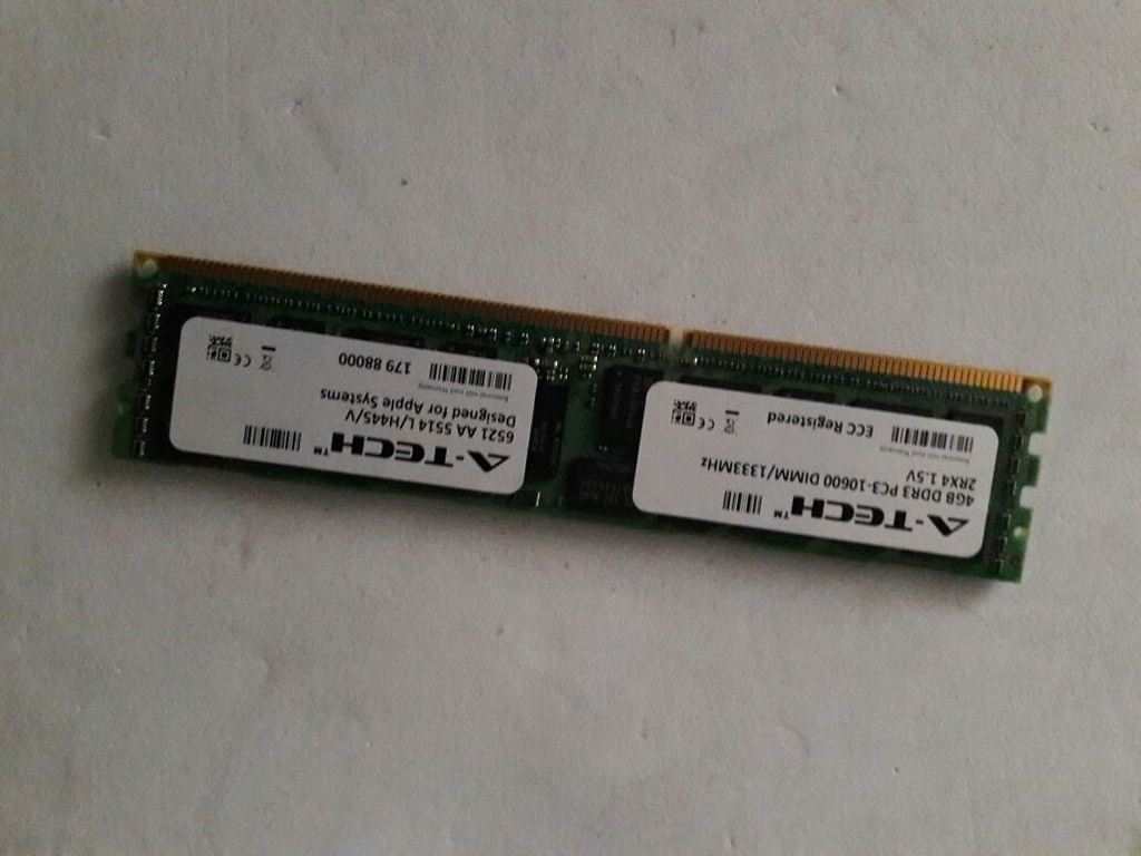 Оперативная память ОЗУ 4GB PC3-10600 1333 MHZ ECC REGISTERED APPLE Mac ...