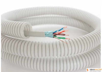 Прокладка интернет кабеля в квартире ИВАНМАСТЕР