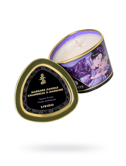 274502 Массажное аромамасло в виде свечи Shunga «Инстинкт влечения. Экзотические фрукты» 170мл