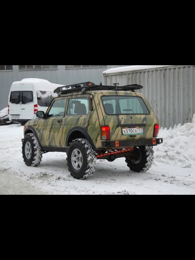 Бампер силовой задний ZST-ФХ010 (Фишхантер)-крепление на штатное место