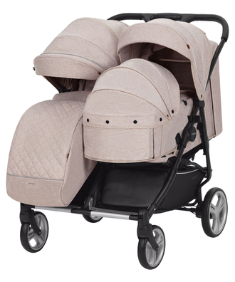 Коляска 2в1 для двойни Carrello Connect CRL-5502/1 Cotton Beige