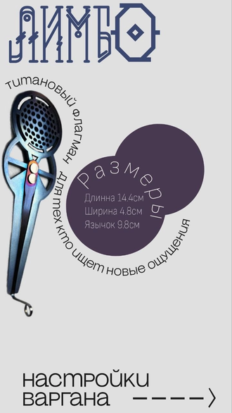 Титановый варган "Лимбо" с футляром (МАСТЕРСКАЯ ВАРГАН • ЕКБ)