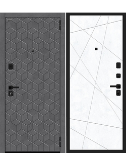 Входная Дверь Кьюб (RBE) Slate Art/Snow Art