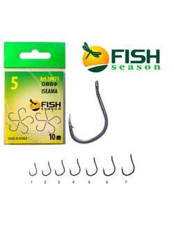 Крючок FishSeason Iseama-Ring 10071 № 3 (10уп. по 10шт)