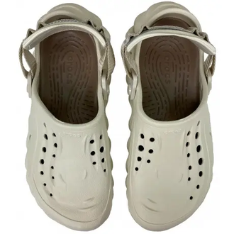 CROCS ECHO CLOG STUCCO КРЕМОВЫЕ С КОРИЧНЕВЫМ