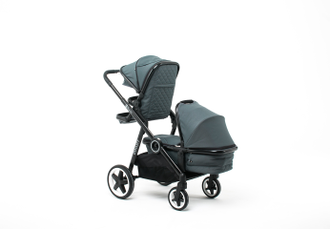 Коляска для погодок BabyZz Dynasty Gray (люлька и 2 прогулки)