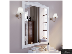 TW Veronica Nuovo Зеркало подвесное, в деревянной раме 63х110 см, цвет bianco