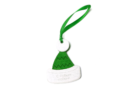 Новогодние шапочки, Двуслойный фетр, лого - насечка лазером. Подвеска из тесьмы