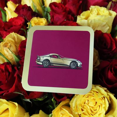 Букетная открытка