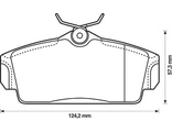 Передние колодки (Miles) для Ниссан Альмера N16 ( С ABS)