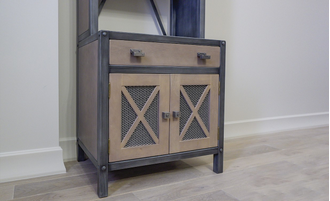 Стеллаж с нижней тумбой, в стиле loft.