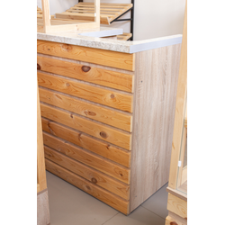 (ДРЛД-03) Прилавок рабочий "SOLID" со шкафчиком и полками