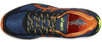 Кроссовки ASICS GEL-FUJITRABUCO5 синий/черный/оранжевый  T6J0N-5809   (Размеры: 9)