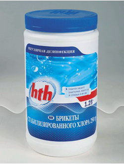 hth Медленный стабилизированный хлор в таблетках 200 г 5 кг