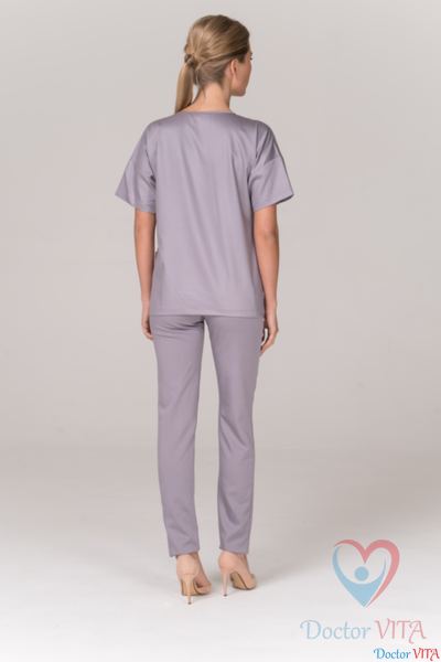 БЛУЗА МЕДИЦИНСКАЯ DR.SUPER "Sky" серая