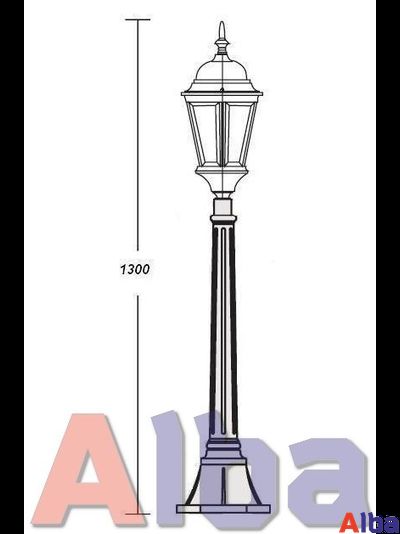 Astoria 407 2L черн Парковый светильник