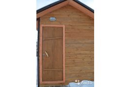 Каркасная мини банька размером 2*3м на фундаменте, крыша металлочерепица,пластиковое окно, деревянная дверь, фасады евро вагонка оработанная деревозащитным составом.