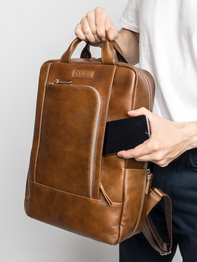 Кожаный рюкзак Viterbo Premium brown (арт. 3111-63)