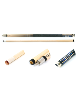 Кий / пул 2-pc "Nick Varner 33" черно-натуральный с оплеткой ирландский лен