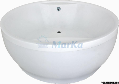 Ванна акриловая 1Марка 1,8*1,8 ОМЕГА круглая 600л (каркас+панель)