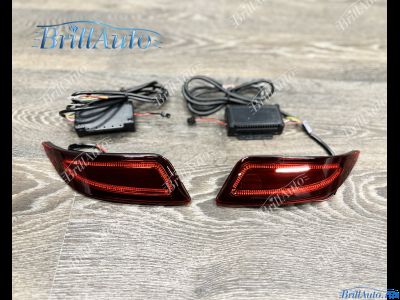 Задние фонари Toyota Camry 55 14-17 в бампер LED красные