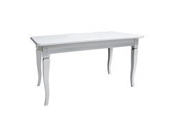 Стол обеденный LESET ДАКОТА 2Р Белый патина серебро