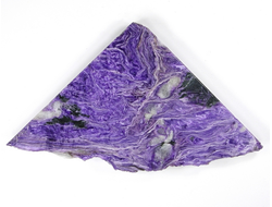 Чароит, полированный срез с двух сторон, Россия (84*84*12 мм, 125 г) №25926