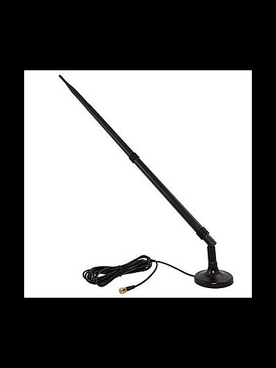 DE/WiFi 12db-2м Уличная Wi-Fi антенна с магнитным основанием и кабелем 2 м. усиление 12 Дб (SMA-RP)