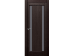 Дверь деревянная тонированная Милан темный венге