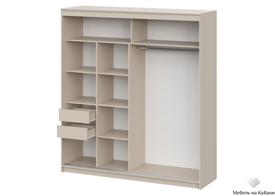 ШКП 3  Макс 2 м  Шкаф-купе Меланж