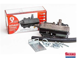 Атлант- Торнадо 2.5 квт (Напряжение 220В Мощность 2,5 КВт Циркуляция, л/с 0.45 Размеры, мм 230х110х65 Диаметр патрубков: ступенчатый, 18-25мм) Применяется для а/м обьемом двиг(V) до 12 л. (пр-во Россия)