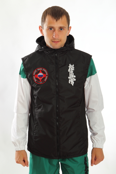 APIKA Жилет с капюшоном с вышивкой символики каратэ